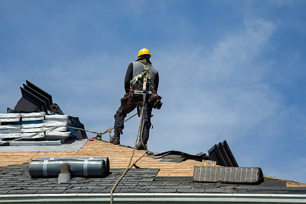 Professional Roofing technician working in Hopkinton, RI